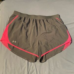 Under Armour Women's Athletic Shorts in Black and Pink